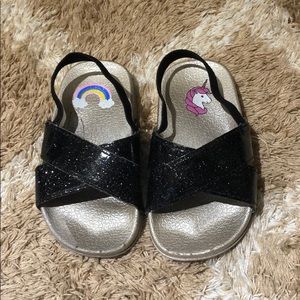 Black baby girl sandals